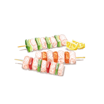BBQ Pangasius Kebab