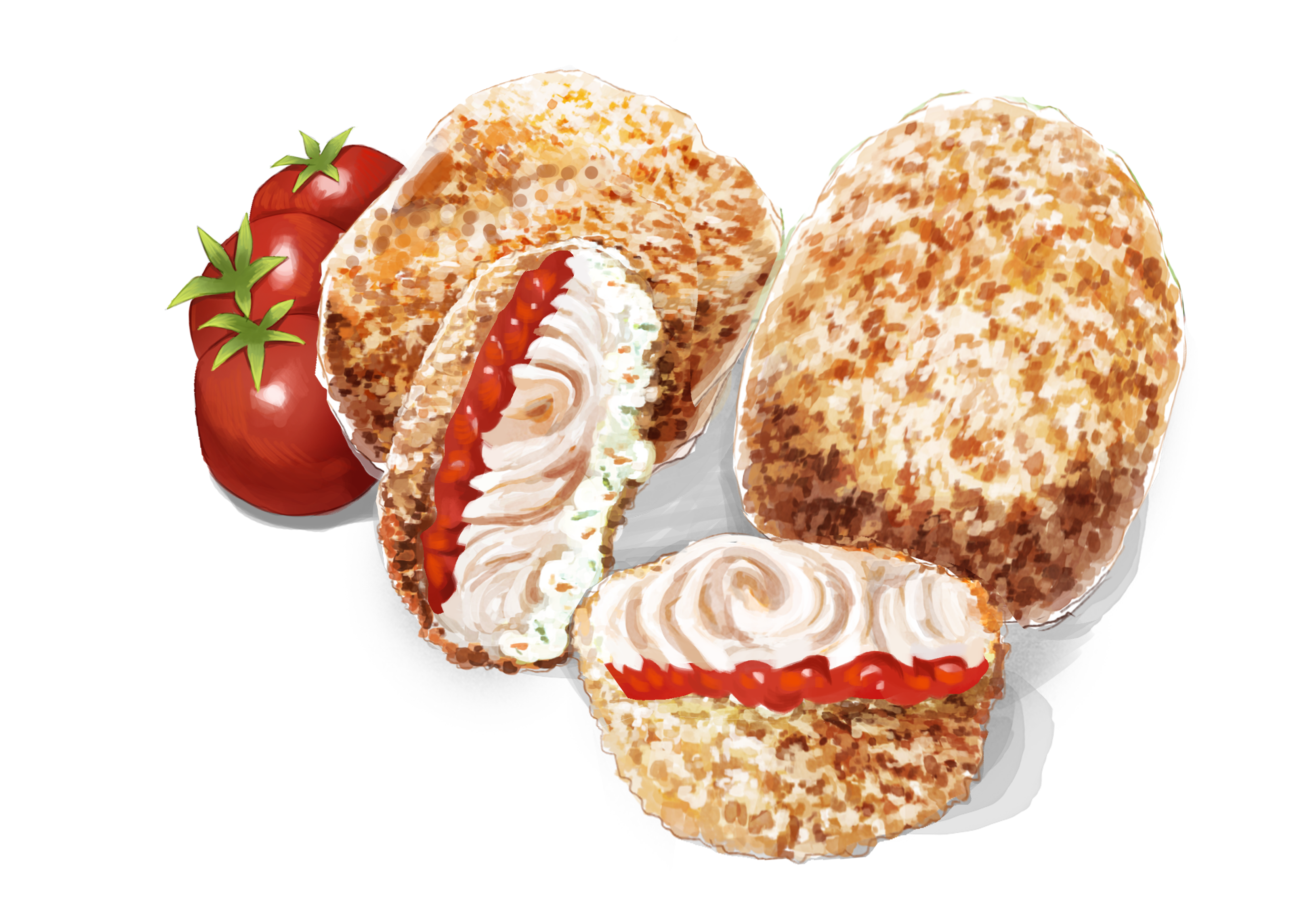 Breaded Fish With Tomato Sauce